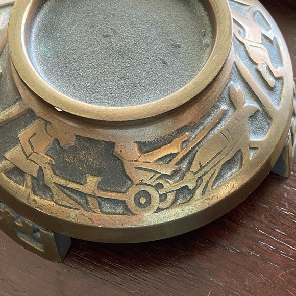 Vintage Aedel Malm Bronze candle holders folk story mid century 50s 60s Denmark - Picture 5 of 11